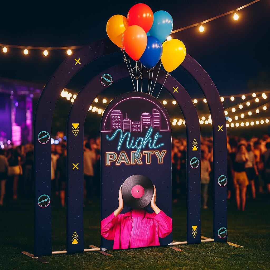 Multi-Tier Arch Event Backdrop