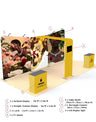 6x3m Booth Kit with Inclined Walls, L-Arch TV Mount & 2 Counters