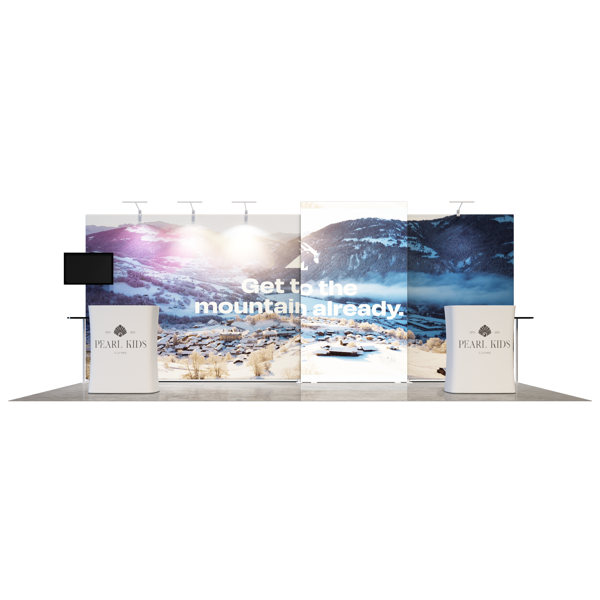 3m x 6m Modular Exhibition Display Kit – Model 4