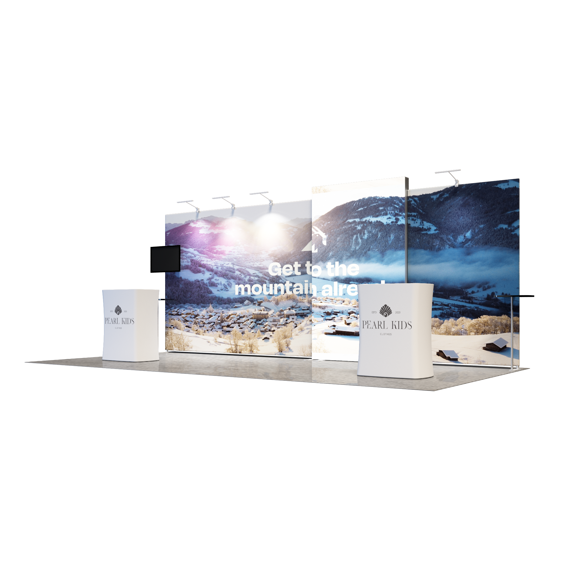 3m x 6m Modular Exhibition Display Kit – Model 4