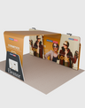 6x3m Booth Kit with 6m Backwall, Overlap Stands & Arch