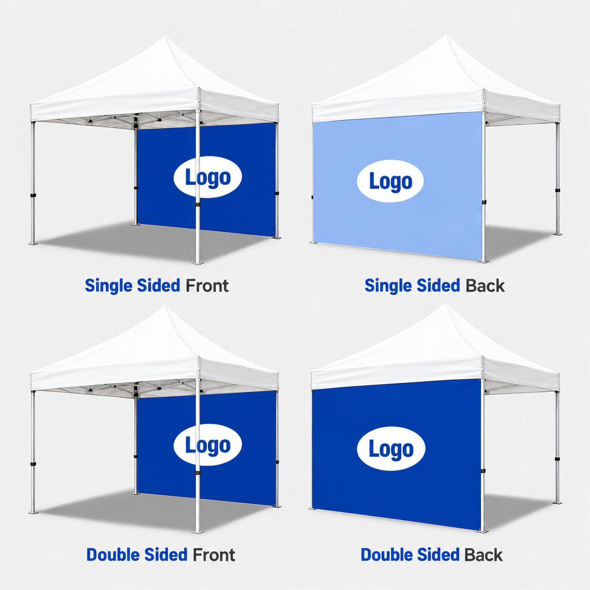 Custom Size Canopy Tent Full Wall – Graphic Only