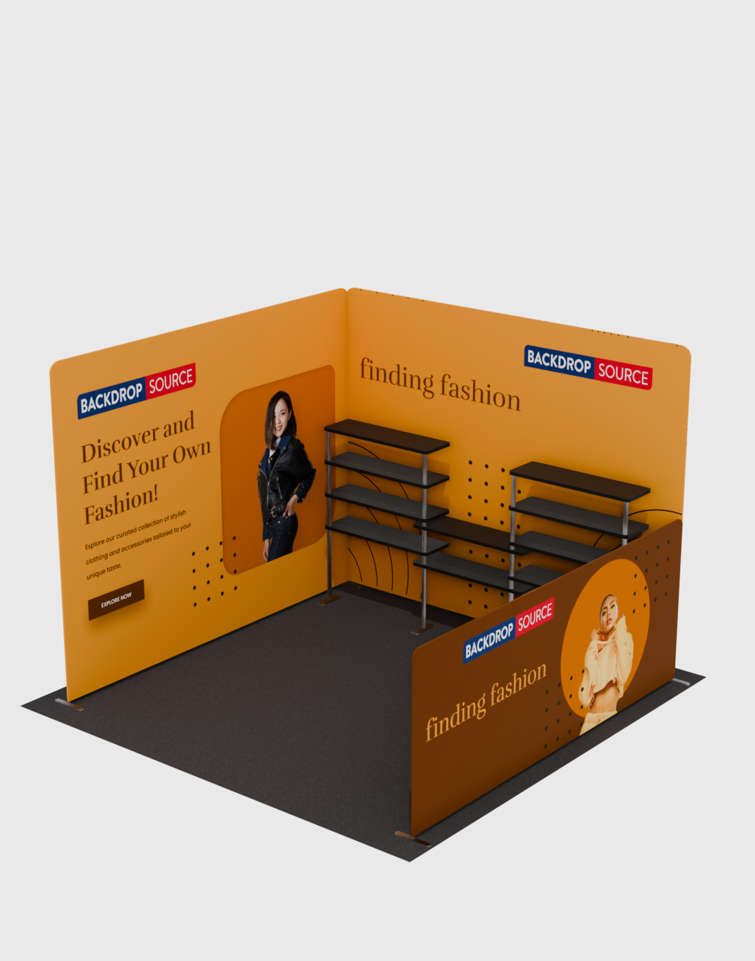 Portable Exhibit Display 3m x 3m - Model 21