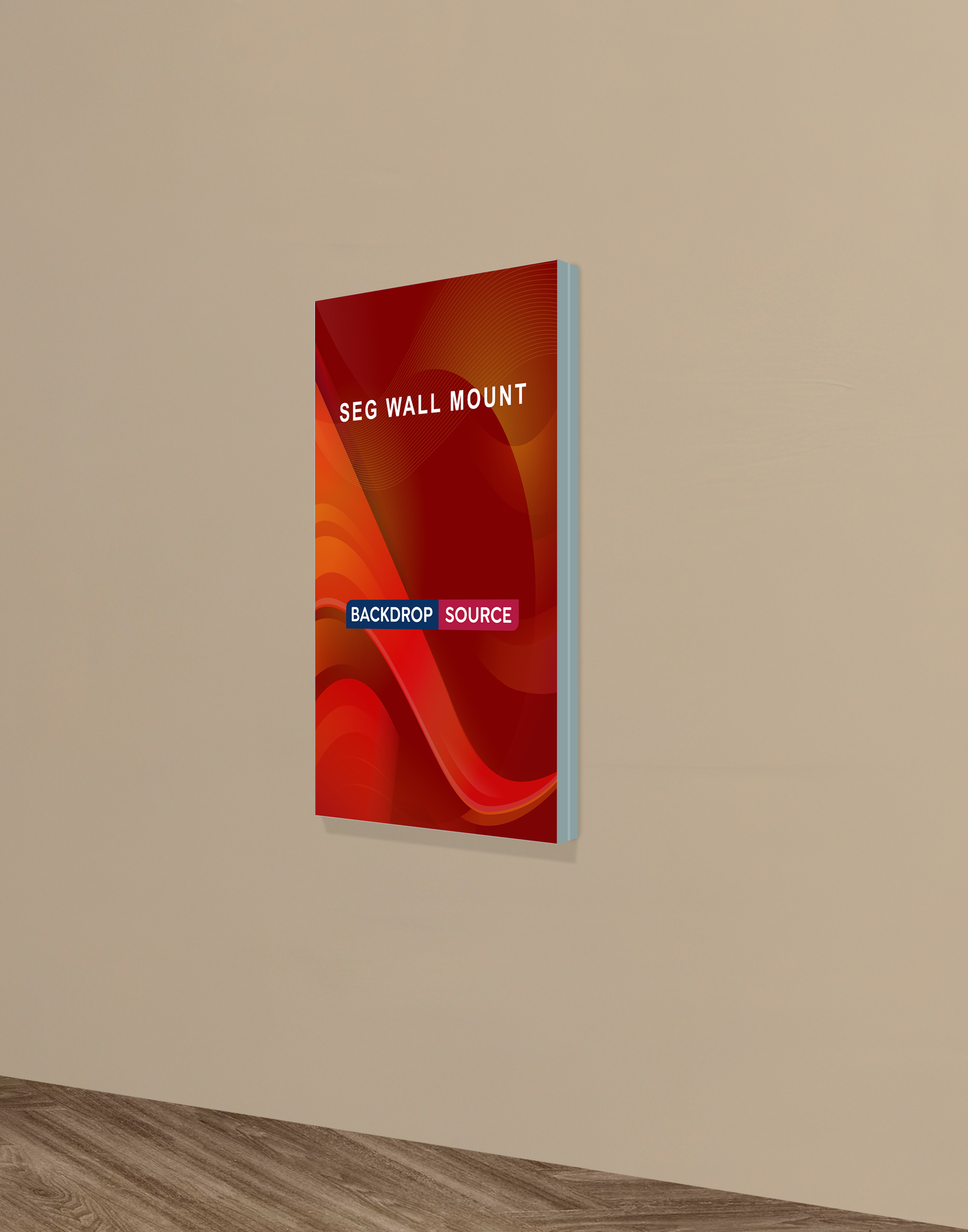 Wall-Mounted SEG Fabric display - 40mm Depth