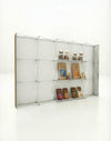 Portable Straight Pop-Up Wall with Shelves