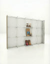 Portable Straight Pop-Up Wall with Shelves