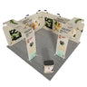 6x6m Magnetic Booth Kit with 2 TV Displays & Counter