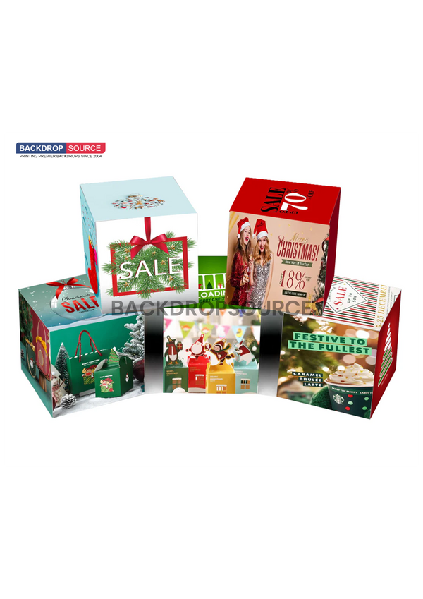 5 set of Stretch Fabric Displays for Product Showcase