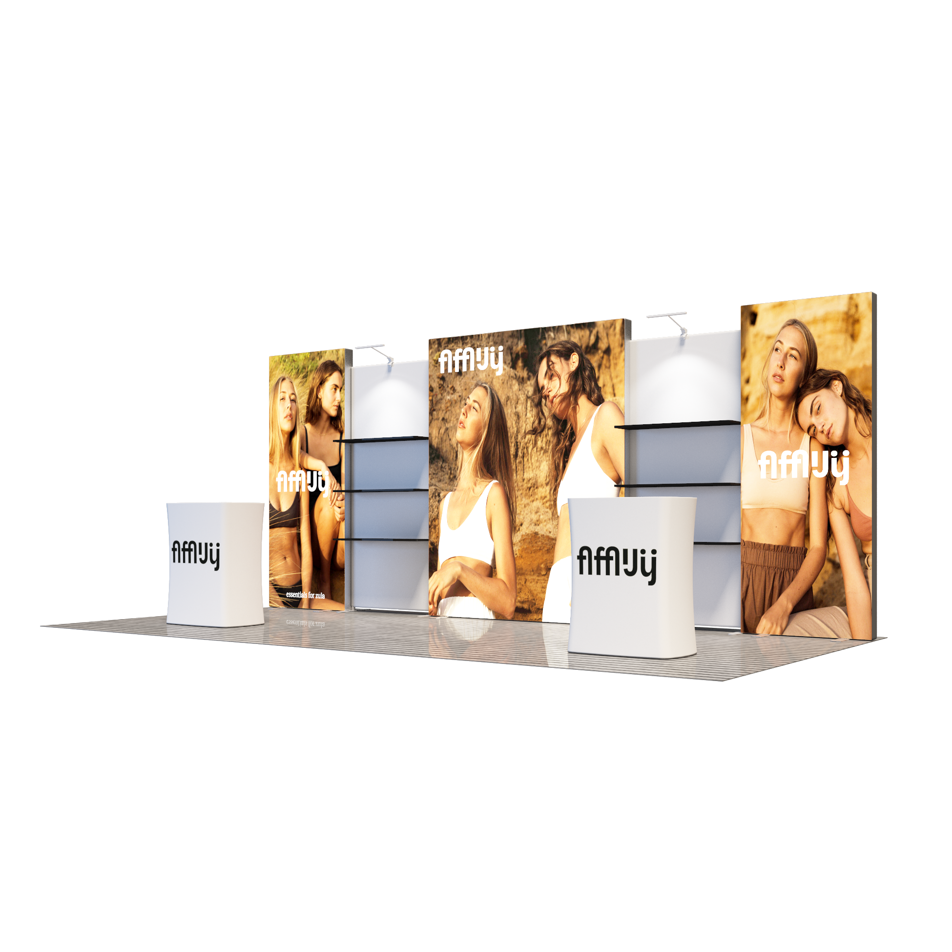 3m x 6m Modular Exhibition Display Kit – Model 6