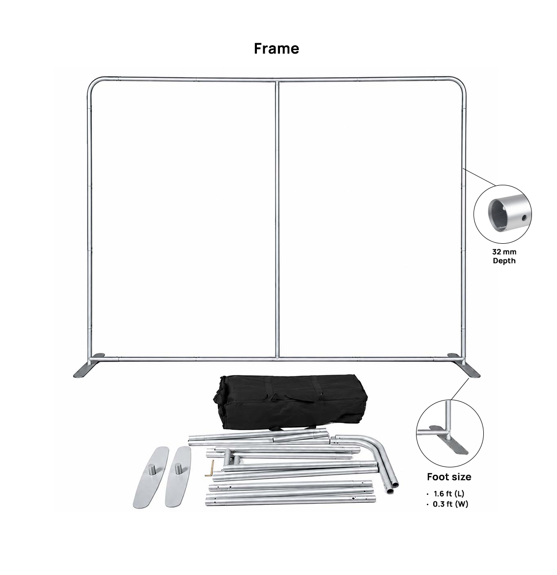 Premium Straight Tension Fabric Backdrop Display