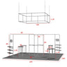 6x6m Gallery Booth with Entry Arch Towers, TV Mounts & Counters