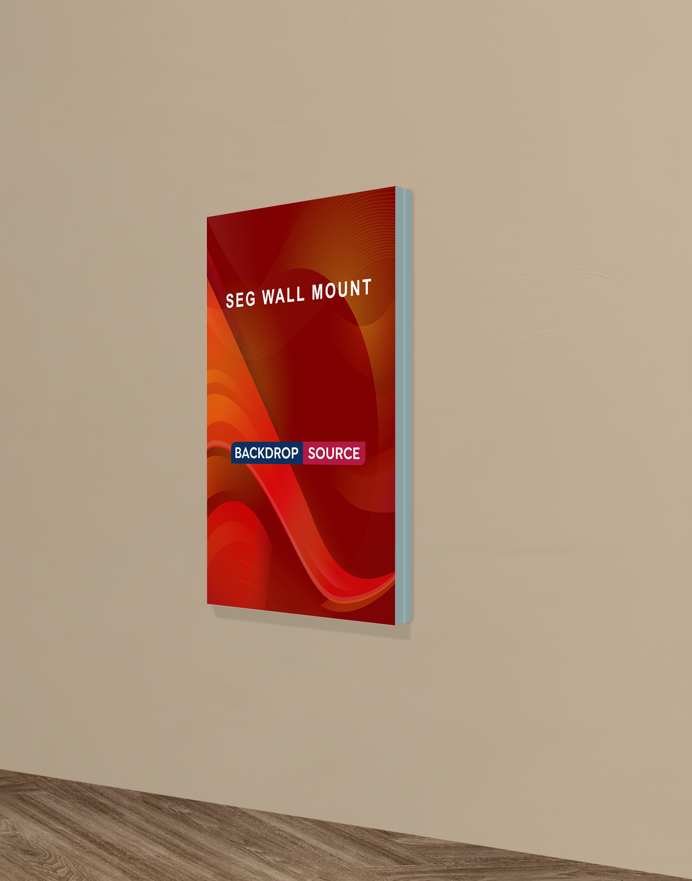 Wall-Mounted SEG Fabric display - 40mm Depth