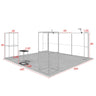 6x6m Magnetic Booth Kit with 2 Cubic Towers & Counter