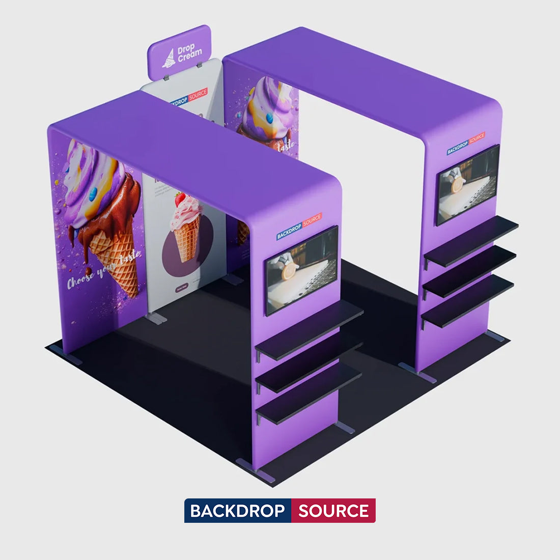 Portable Exhibit Display 3m x 3m - Model 35