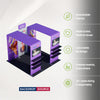 Portable Exhibit Display 3m x 3m - Model 35
