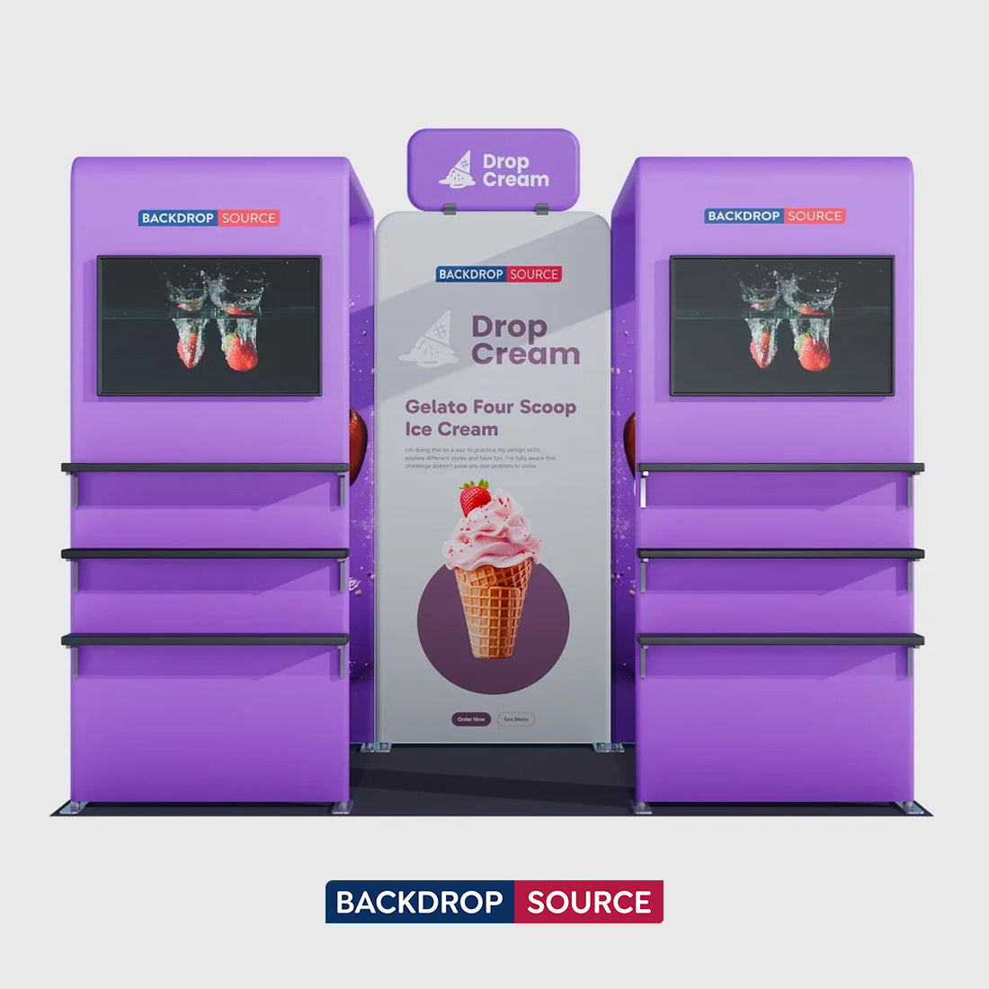 Portable Exhibit Display 3m x 3m - Model 35