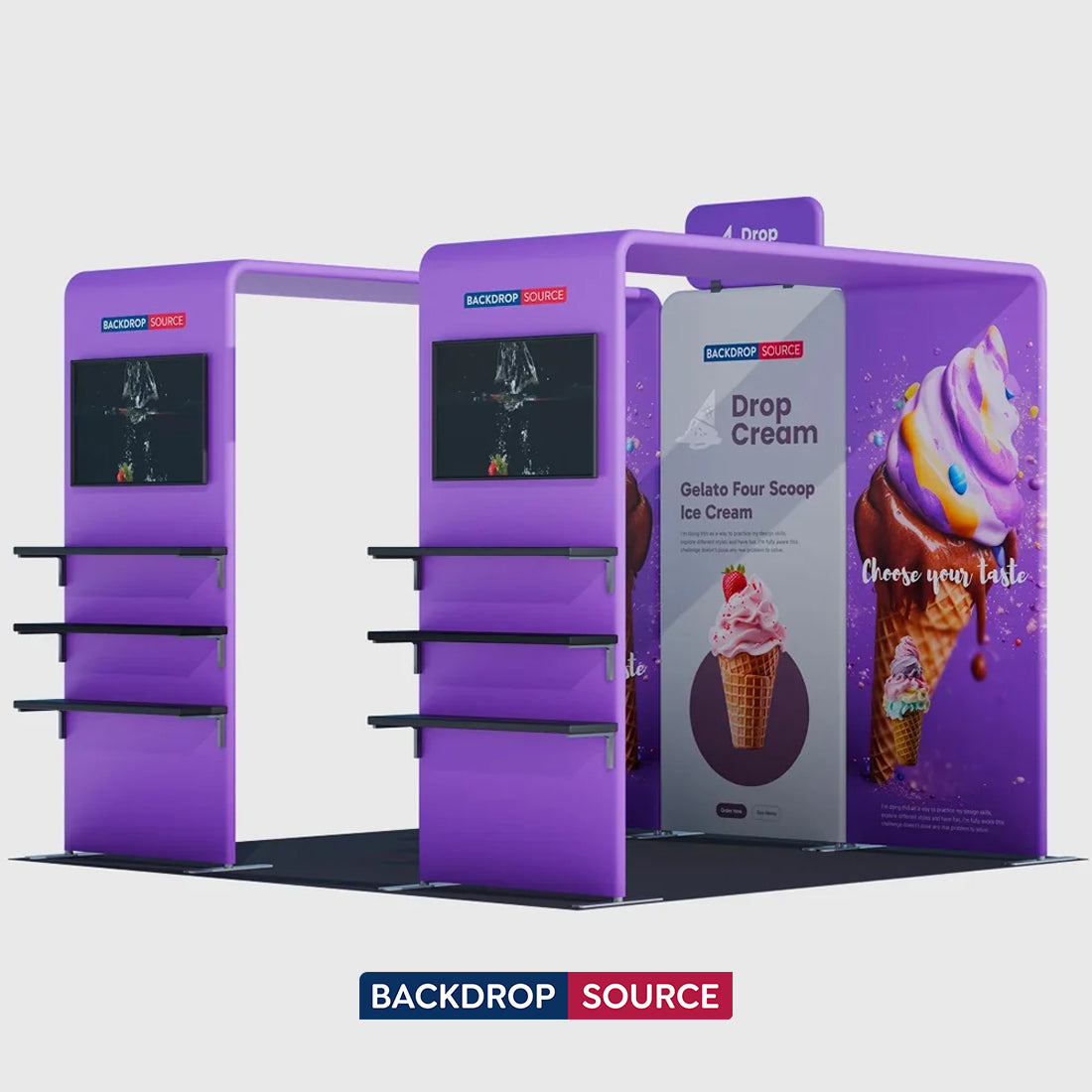 Portable Exhibit Display 3m x 3m - Model 35