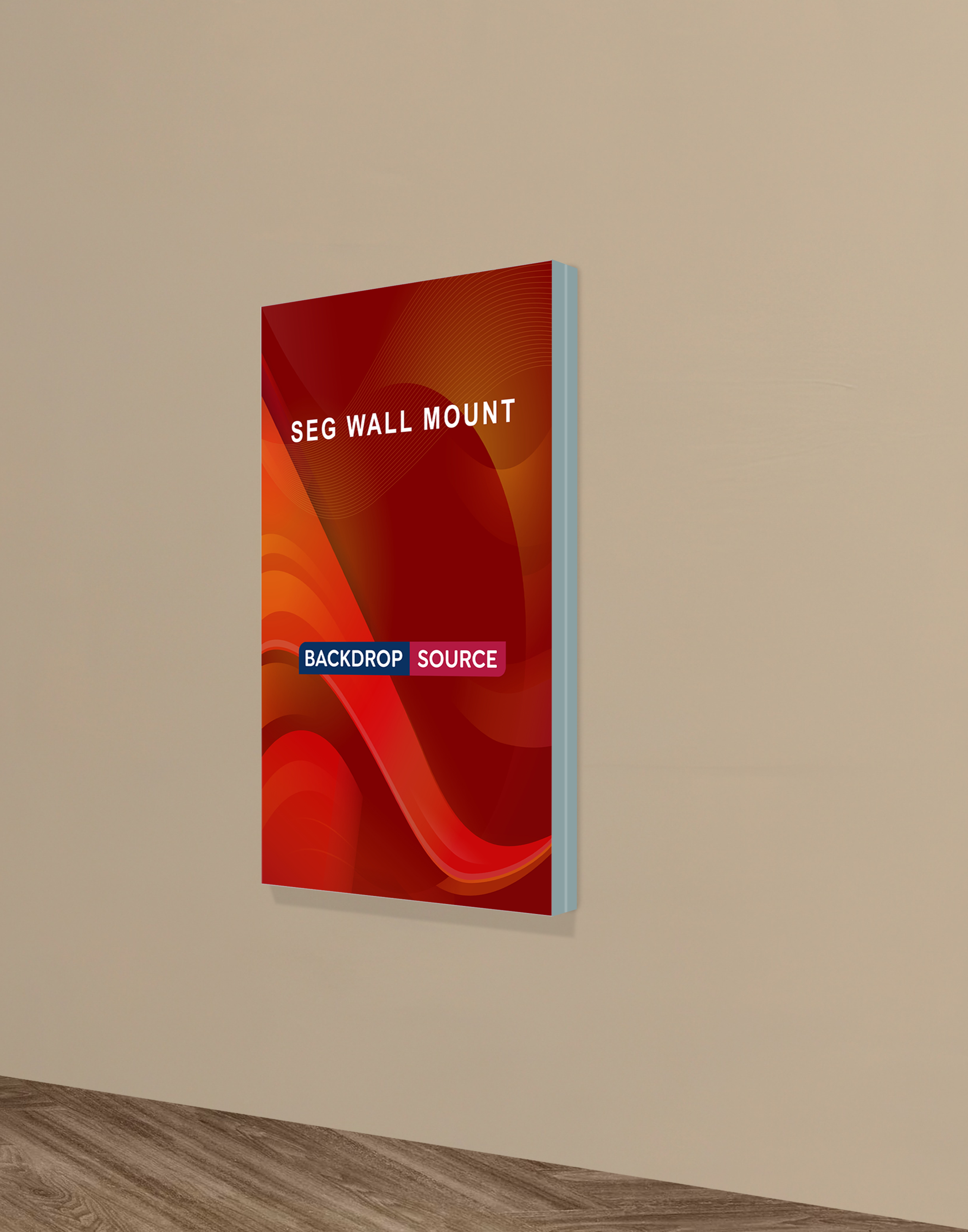 Wall-Mounted SEG Fabric display - 40mm Depth