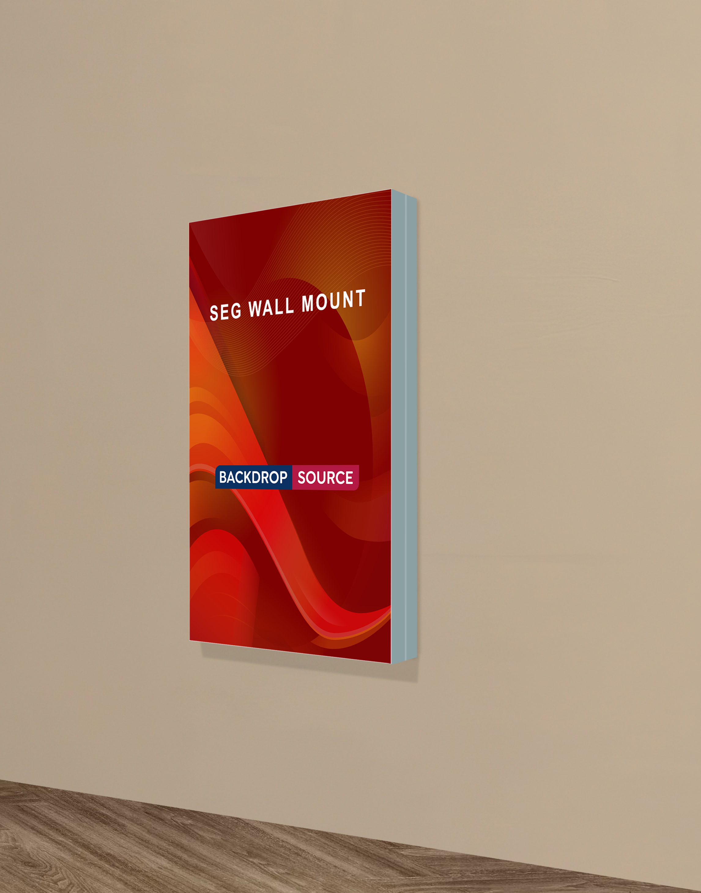Wall-Mounted SEG Fabric display - 60mm Depth