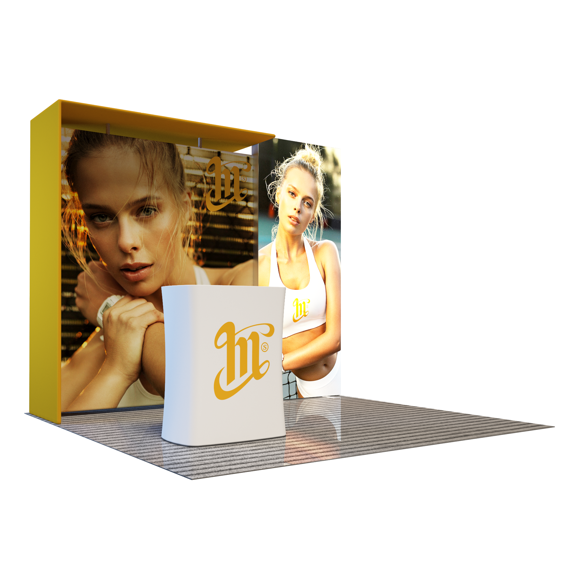 Premier 3m x 3m Exhibition Booth - Model 6