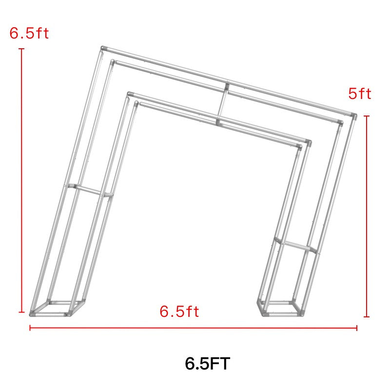 3D Slanted Arch Display Wall