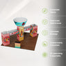 9x6m Cubic Tower Booth Kit with Hanging Banner & 2 Counters