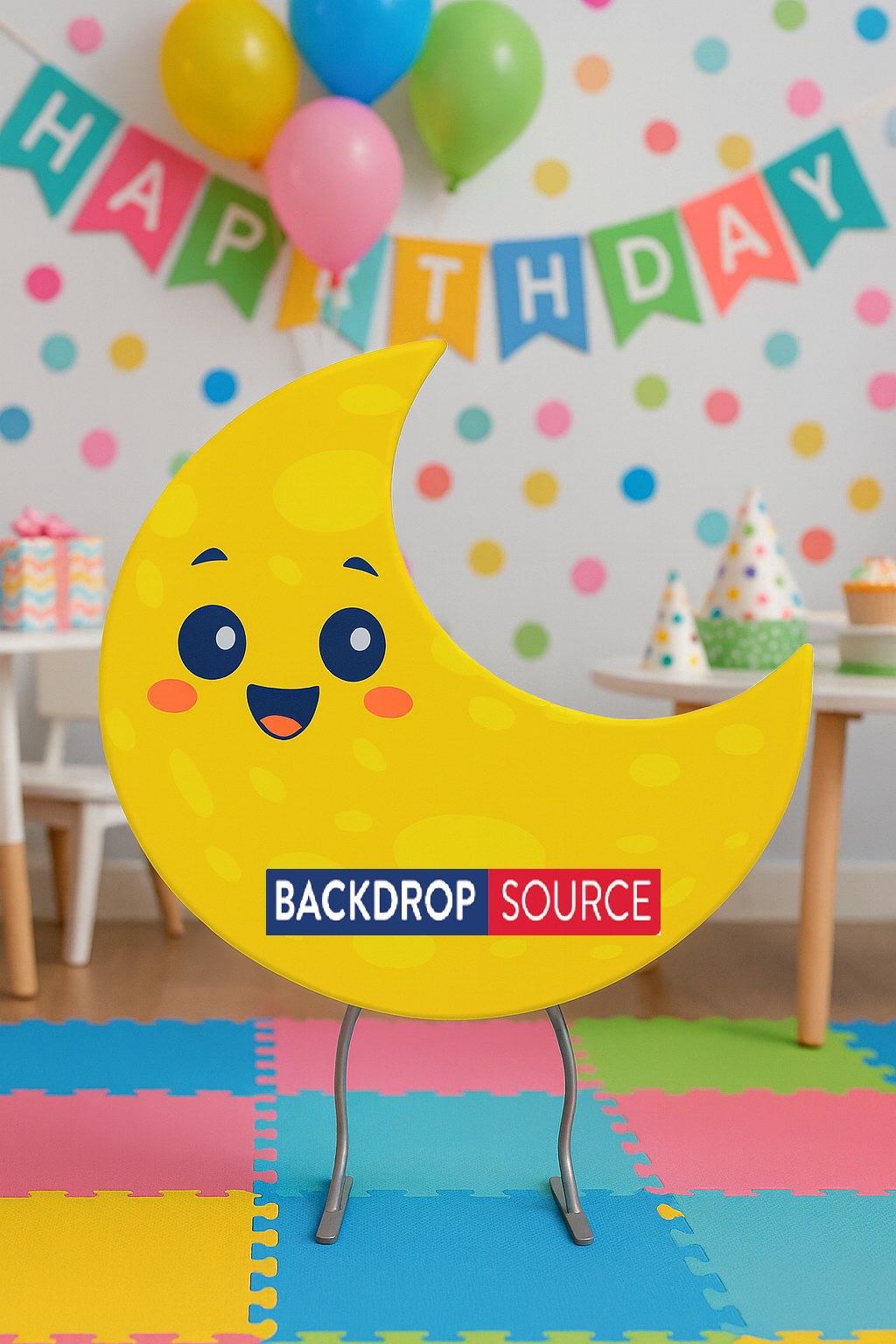 Crescent Moon Shaped Backdrop