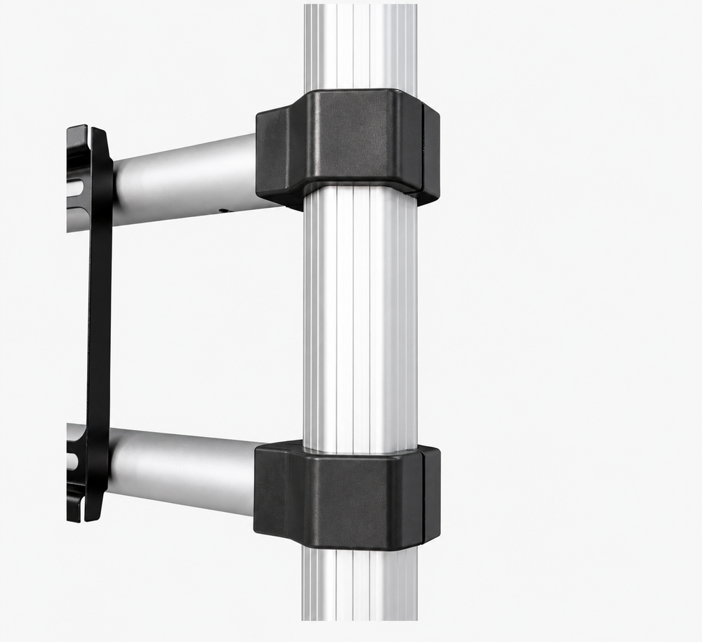10ft x 10ft Fabric Canopy Kit A6 with Dual Arch Doorways & Quad Display Shelving