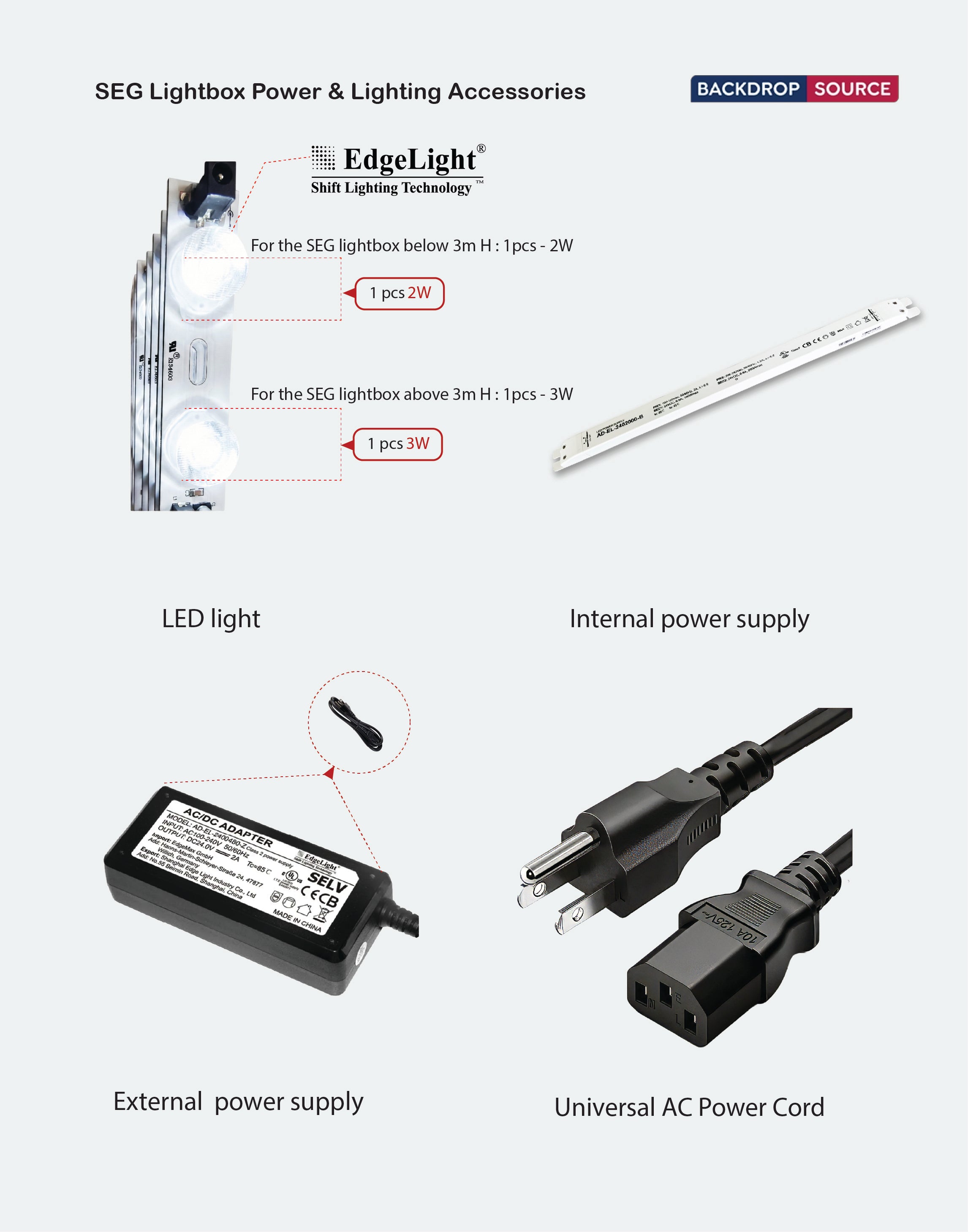 Backlit SEG Fabric Display Frame - 80mm Depth Aluminum Profile