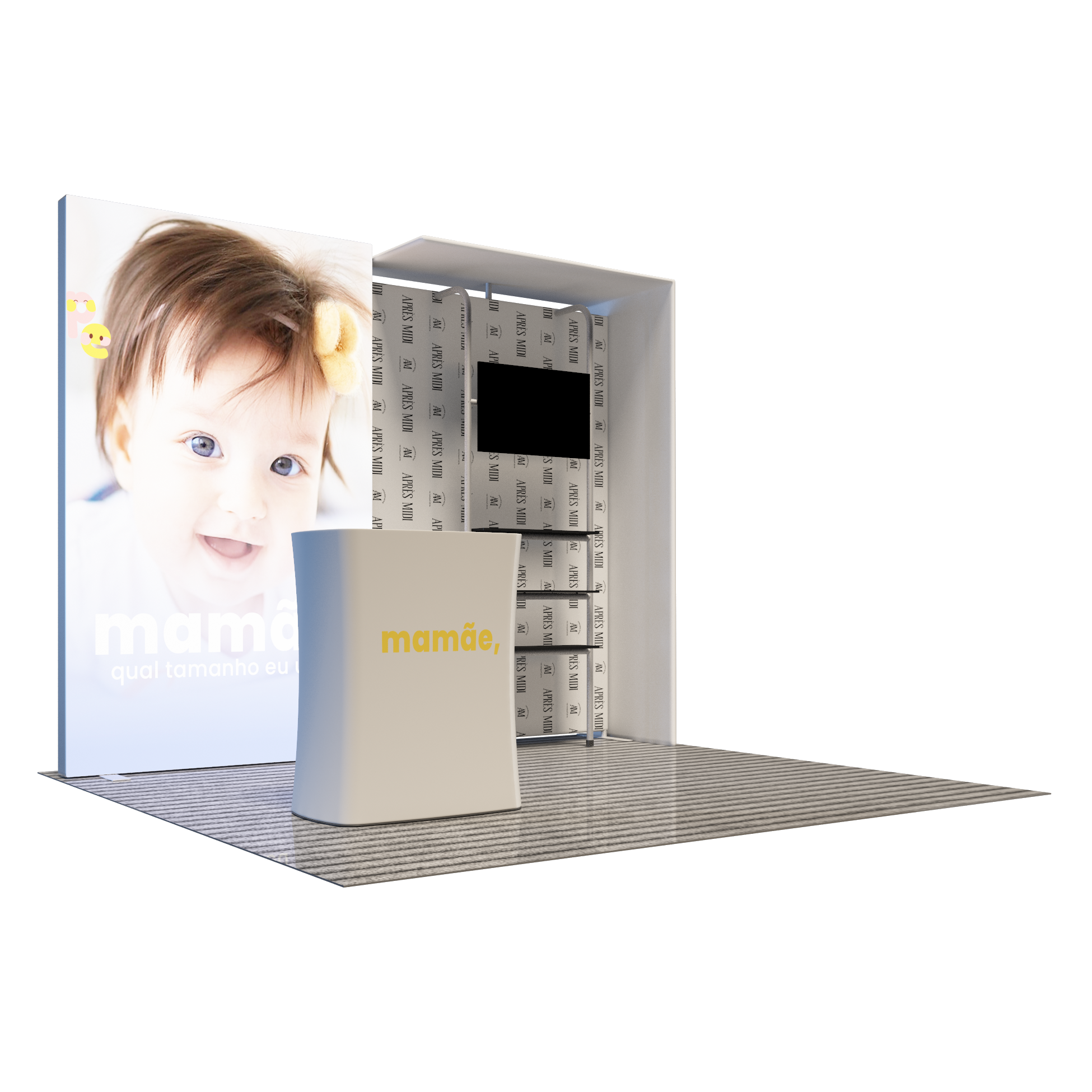 Premier 3m x 3m Exhibition Booth - Model 1