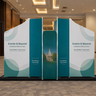 4x4m Magnetic Fabric Booth Wall with 16 Panels