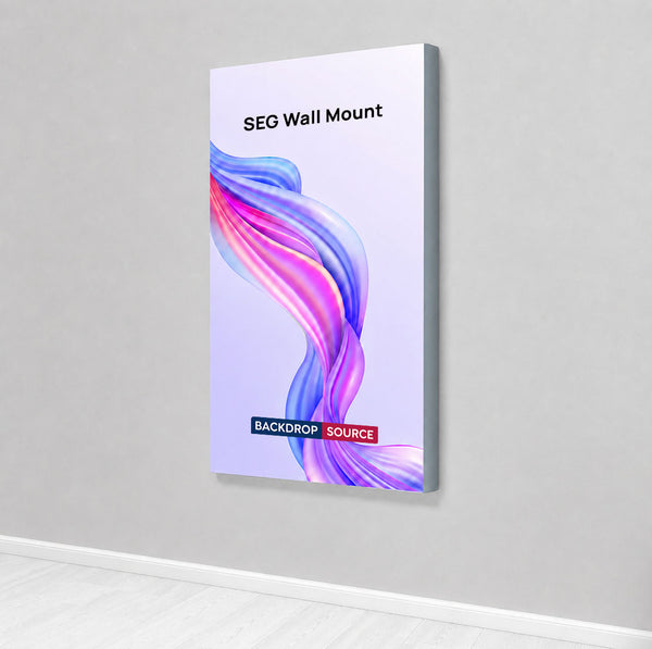 Wall-Mounted SEG Fabric display - 40mm Depth