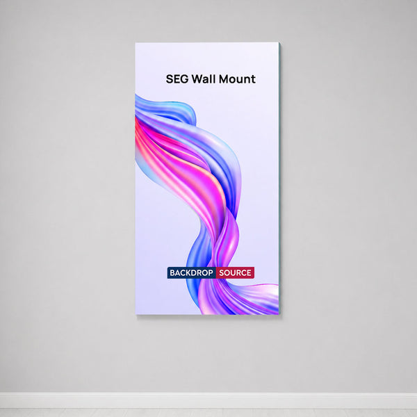 Wall-Mounted SEG Fabric display - 80mm Depth