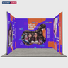 3m Folding SEG Booth Kit with Wing Sidewalls