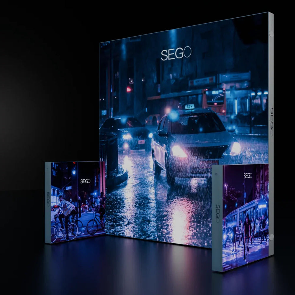 3x3m Backlit SEGO Three-Wall Booth Kit with 2 Sidewalls