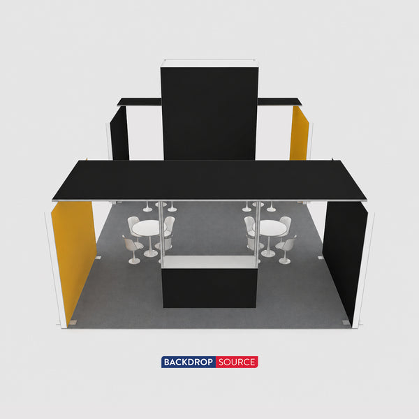 9x6m SEG Booth Kit with Meeting Space & Lockable Tower Counter