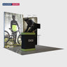 3x3m Fabric Wall Booth Kit with TV Mount & Inclined Display
