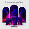 Arch Party Sets Backdrop with Plinth - Model 1