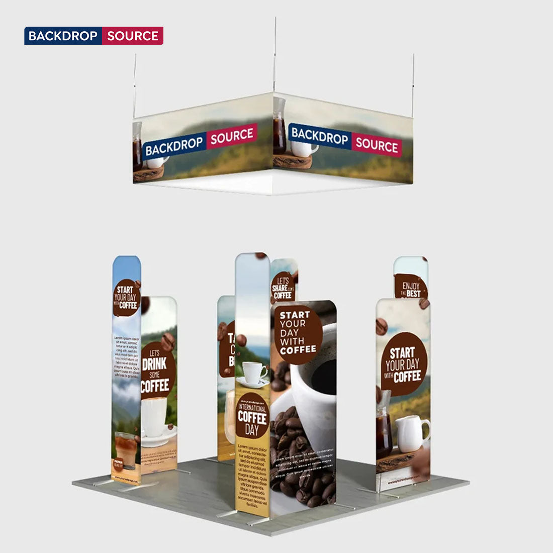 Portable Exhibit Display 3m x 3m - Model 36