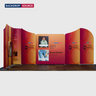 5x5m Magnetic Fabric Booth Wall with 10 Panels