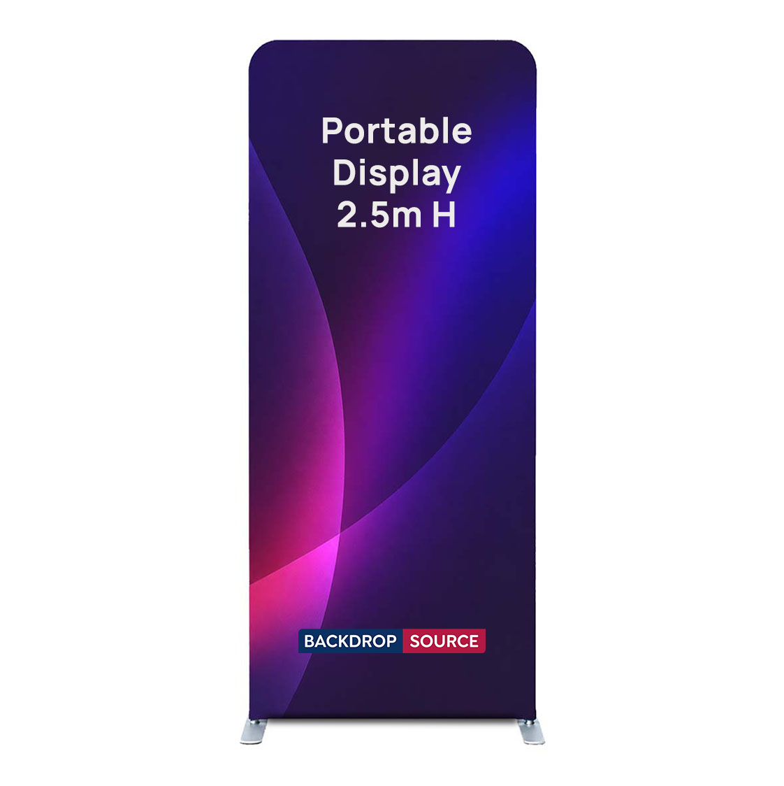 Portable 2.5m High Fabric Exhibit Display