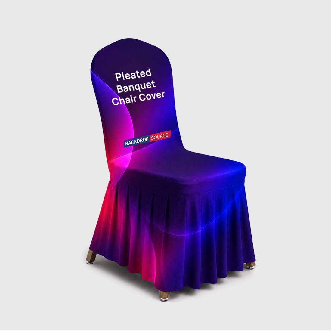 Pleated Banquet Chair Cover