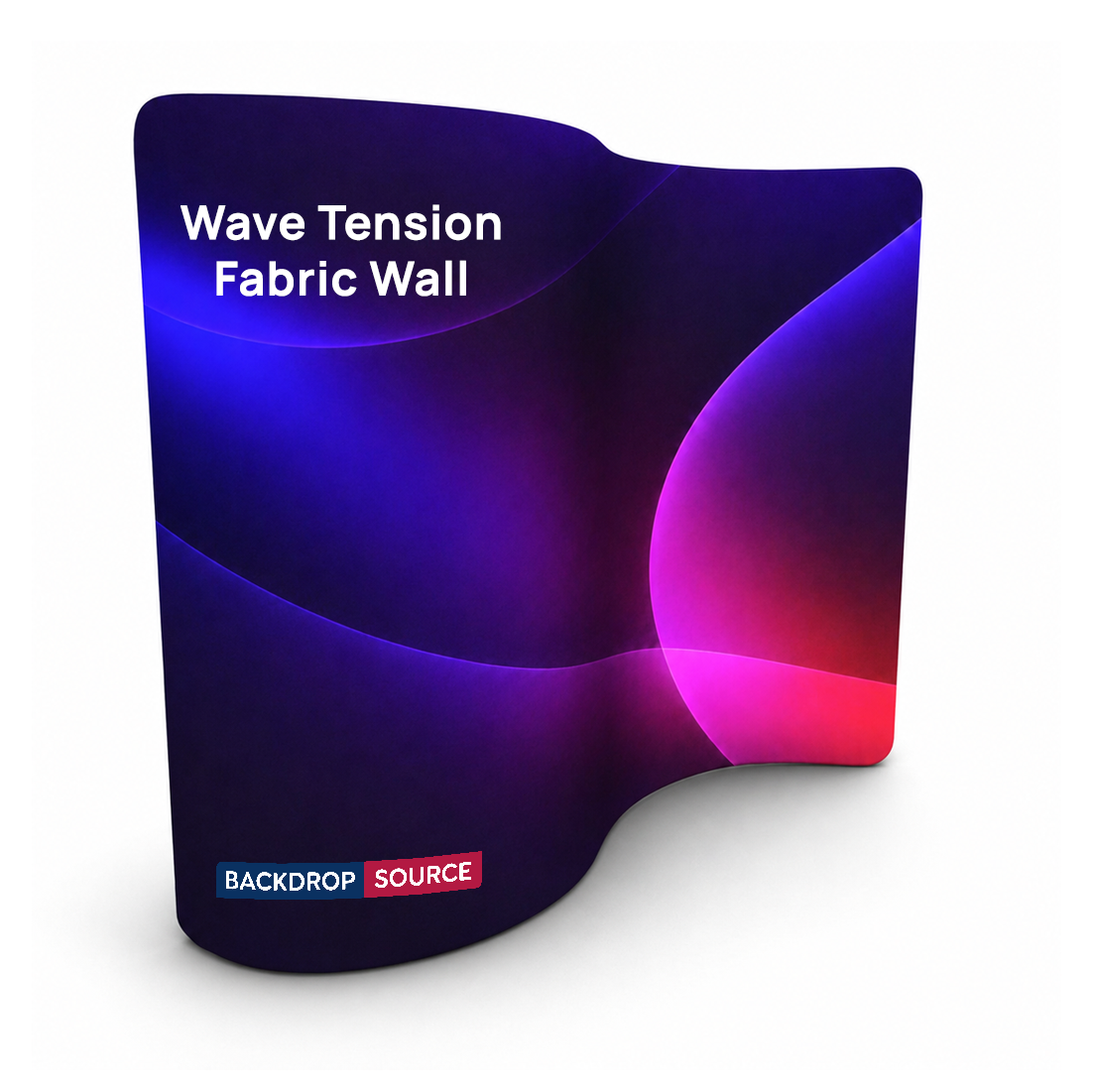 S Shape Wave Fabric Display Wall