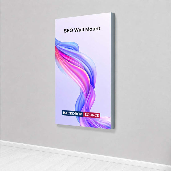 Wall-Mounted SEG Fabric display - 20mm Depth