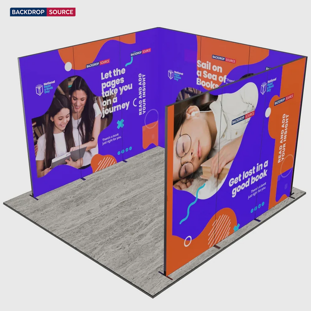 3m Folding SEG Booth Kit with Wing Sidewalls