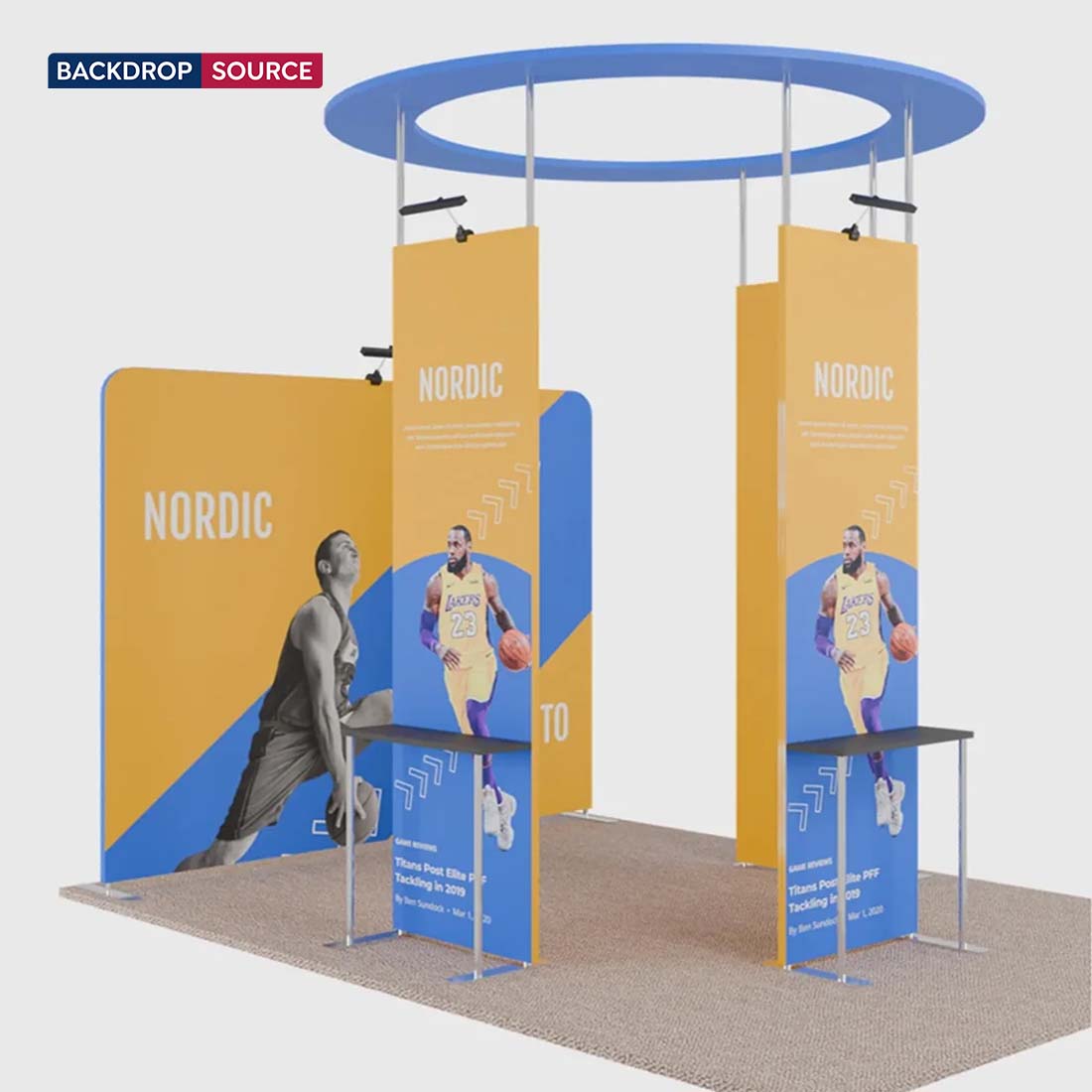 Portable Exhibit Display 3m x 3m- Model 40