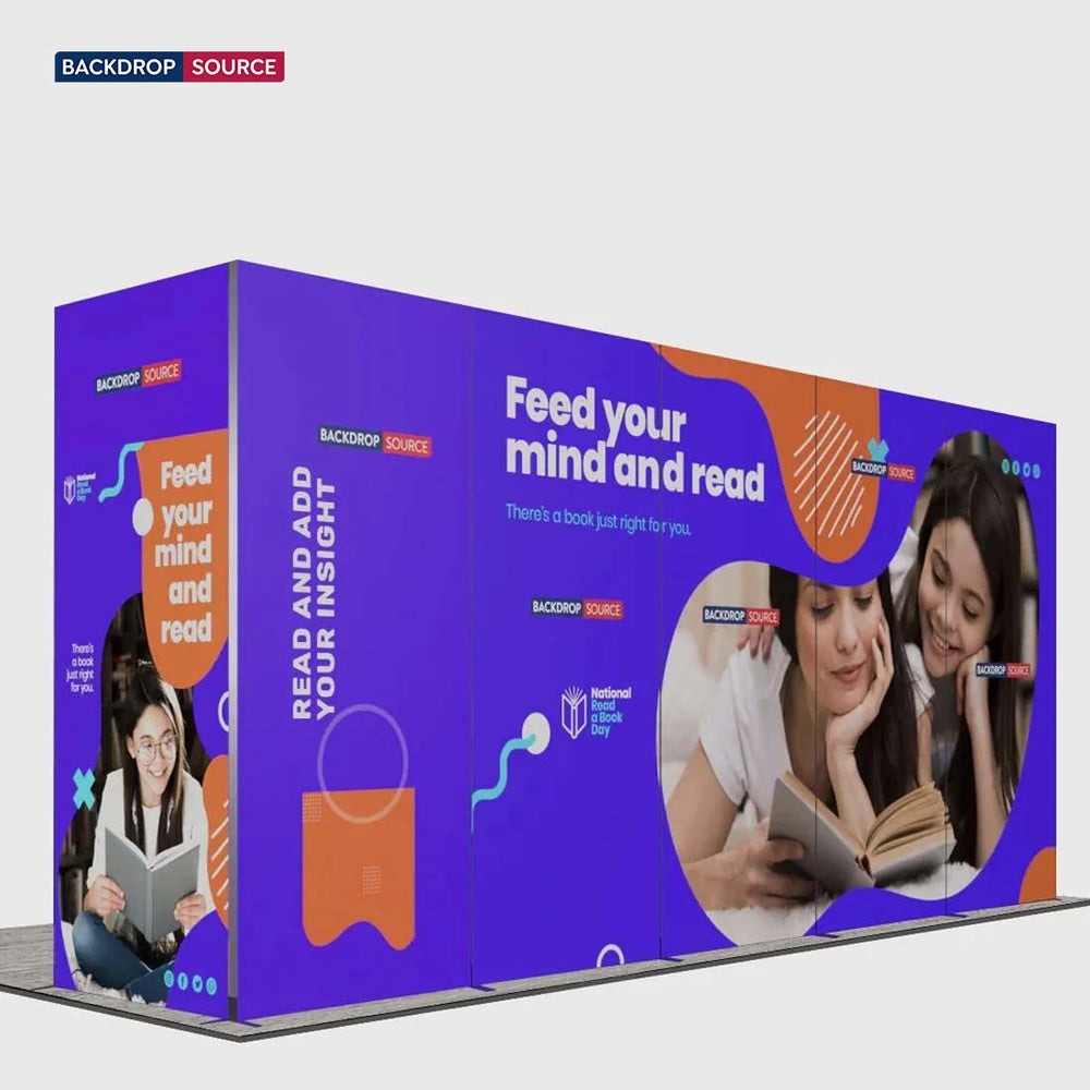 6m Folding SEG U-Shape Booth Kit with Centre Divider