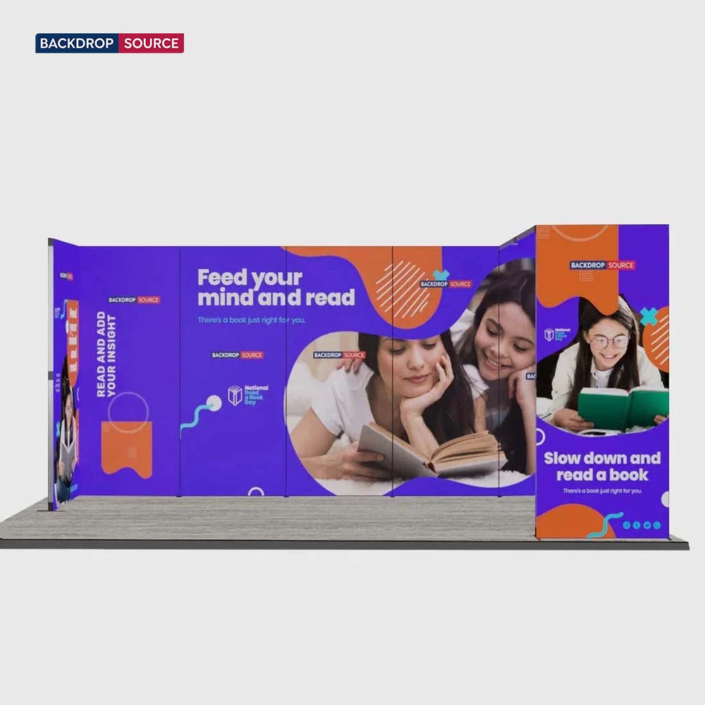 6m Folding SEG Booth Kit with Arch & Corner Sidewall