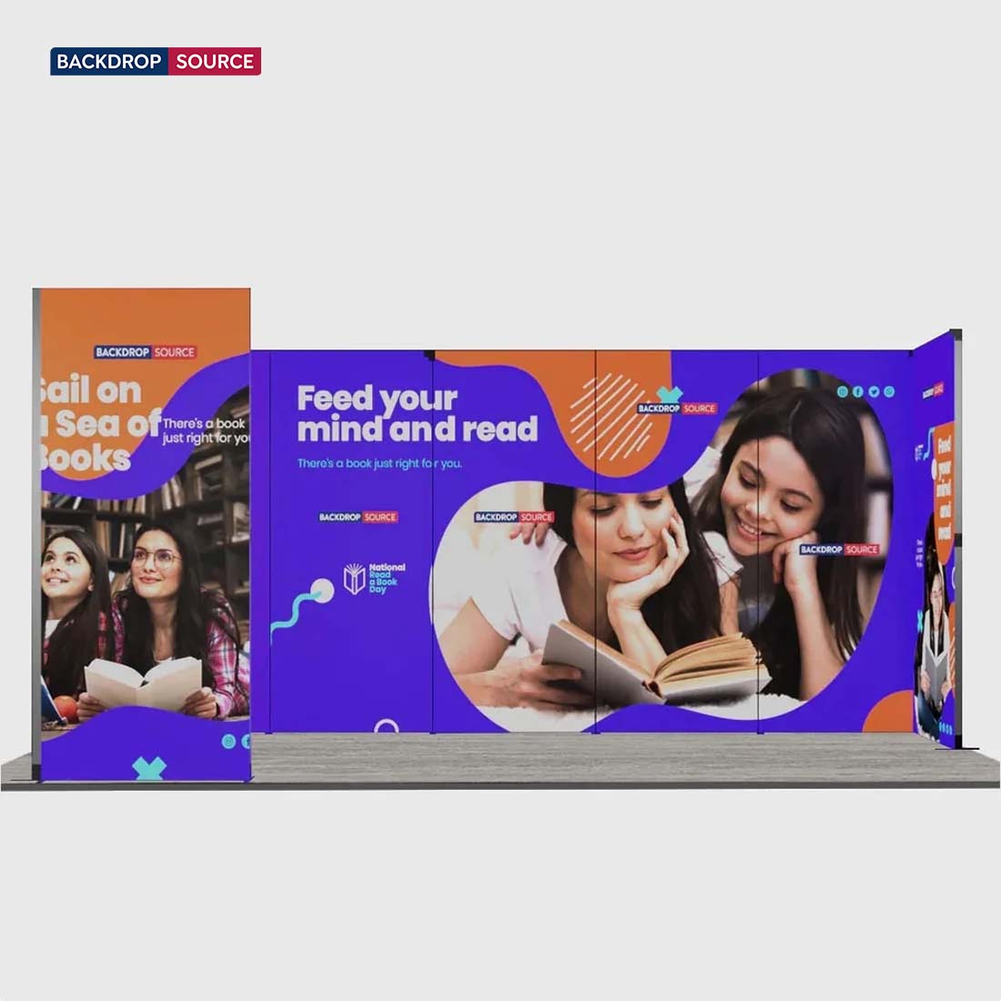 6m Folding SEG Booth Kit with L-Shape Return Walls