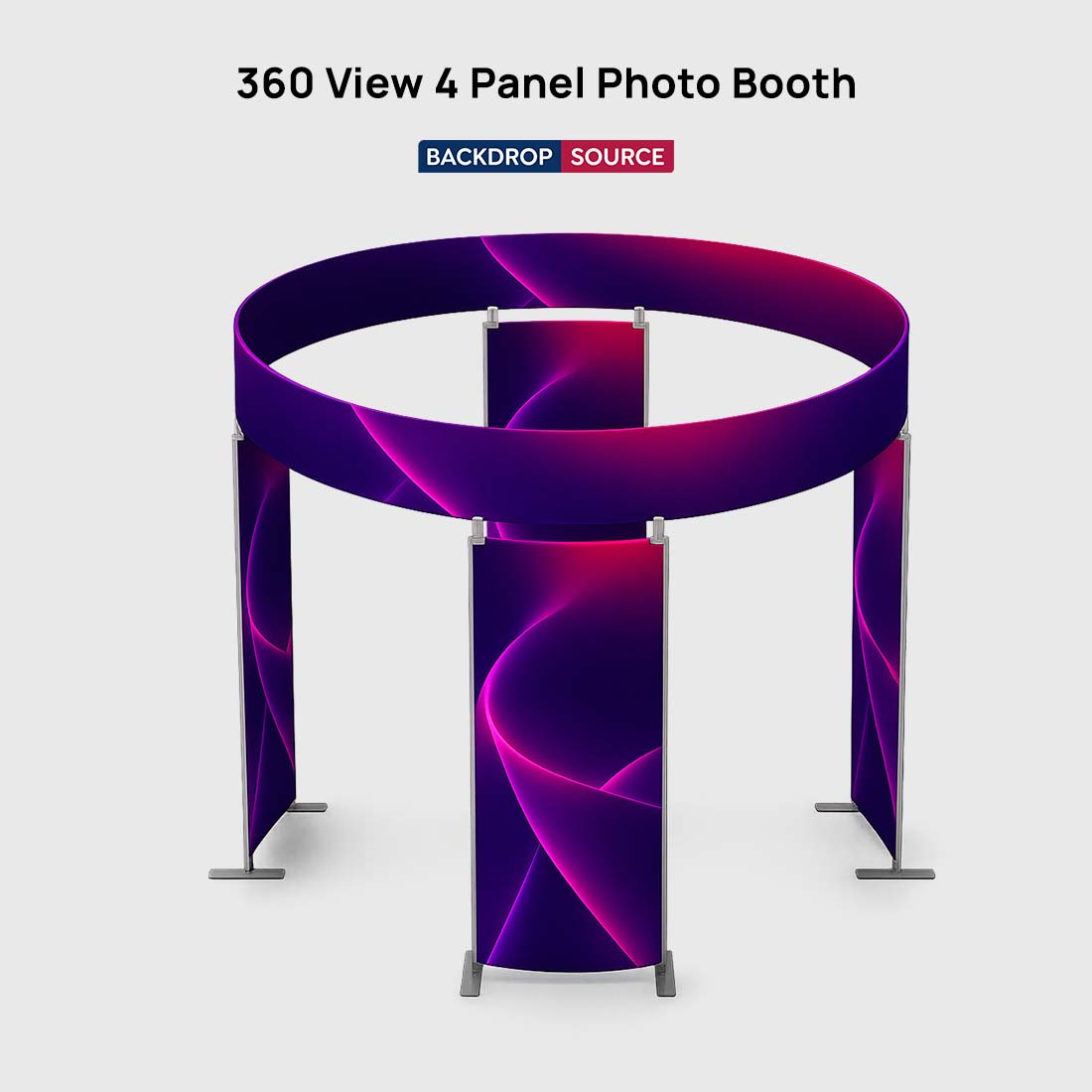 360 View 4 Panel Photo booth Enclosure